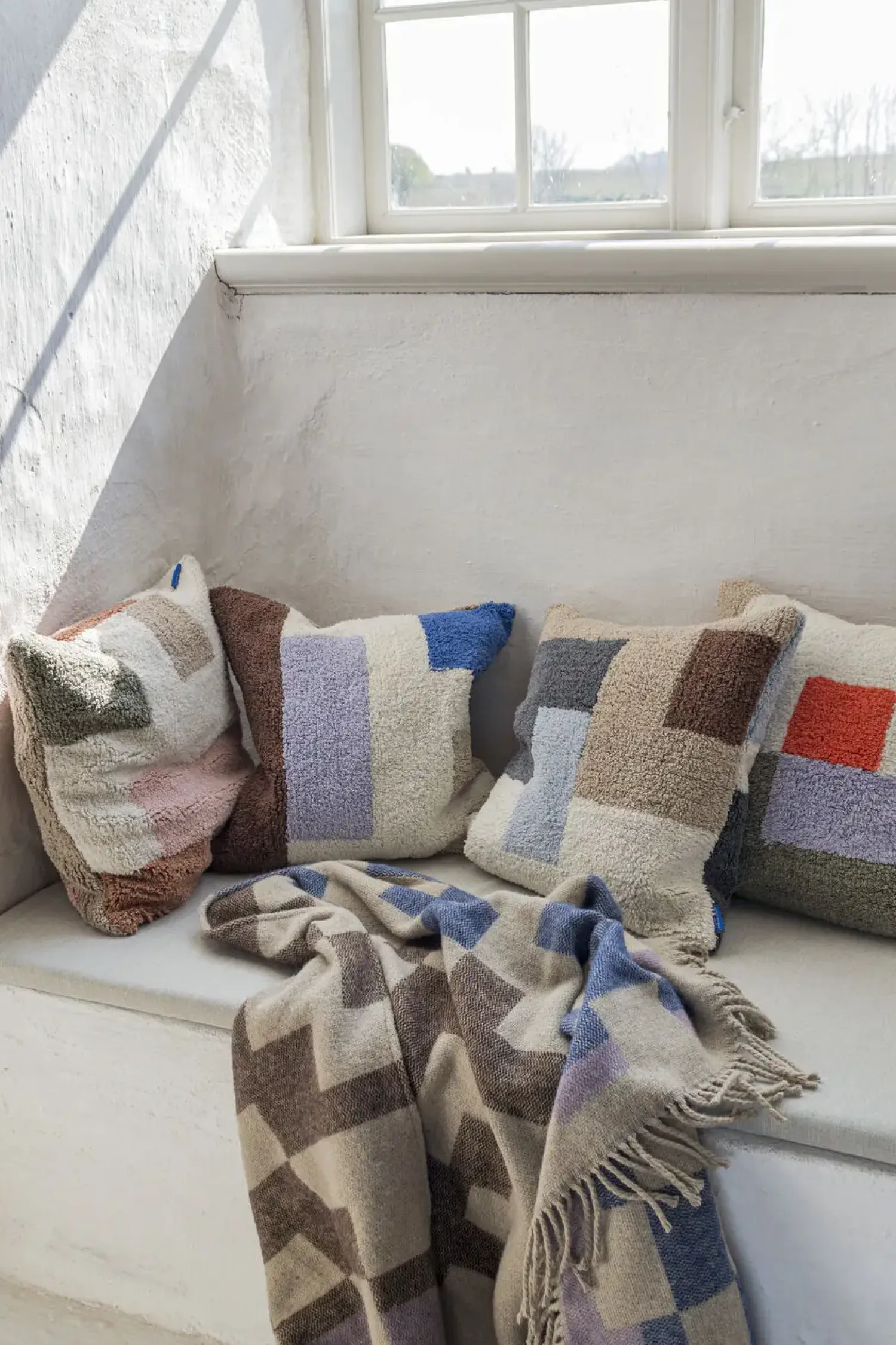 Sale Mette Ditmer - BRICK-pudebetræk - Dark olive