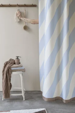 Online Mette Ditmer - DIAGONAL shower curtain - Light blue