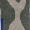 Outlet Mette Ditmer - FIGURA rug, small - Dark olive