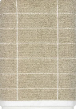 Hot Mette Ditmer - FLINESTEN badehåndklæde, Sand / Off-white