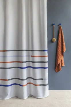 Clearance Mette Ditmer - MIKADO badeforhæng - Lysegrå - 150 x H 200 cm