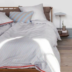 New Mette Ditmer - MINI-sengesæt - Light blue/Tan - W200 x L220 cm