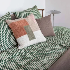 Online Mette Ditmer - MINI-sengesæt - Pine green/Tan - W200 x L220 cm