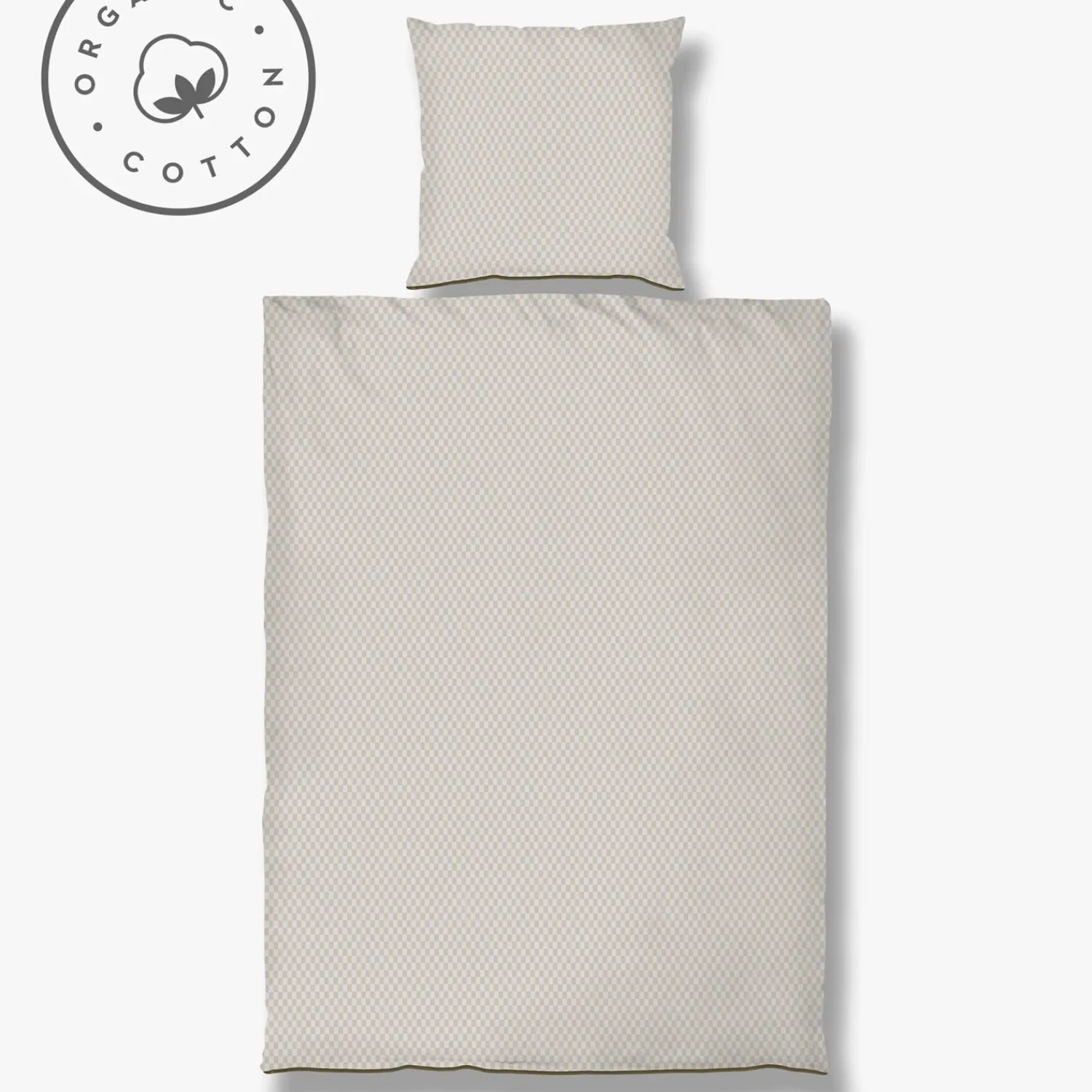 Hot Mette Ditmer - MINI-sengesæt - Sand/Light grey - W140 x L200 cm