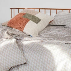 New Mette Ditmer - MINI-sengesæt - Sand/Light grey - W140 x L220 cm