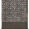 Outlet Mette Ditmer - MOROCCO-håndklæde - Chocolate / Off-white - W70 x L135 cm