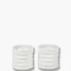Online Mette Ditmer - RIBBON fyrfadsstage - Off-white - 2-pak