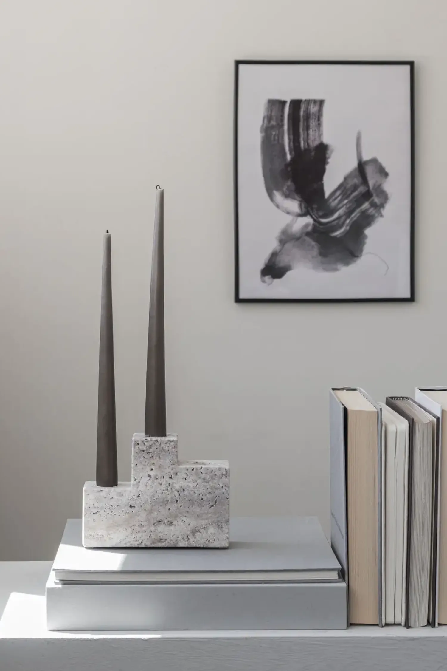 New Mette Ditmer - STEP trio-lysestage - Chalk