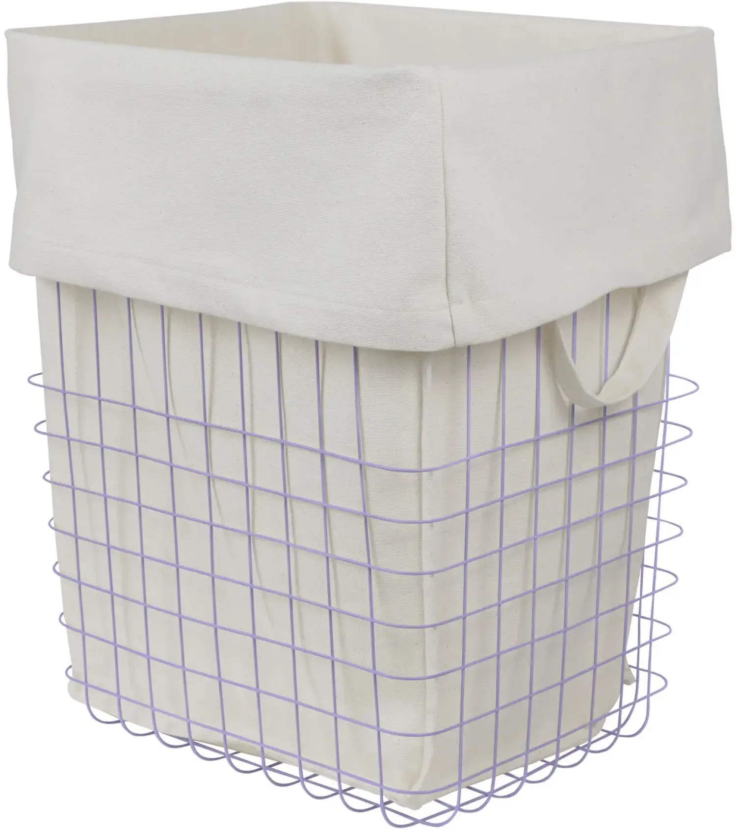 Mette Ditmer - STORE-IT trådkurv med bomuldspose - Large - Lilac