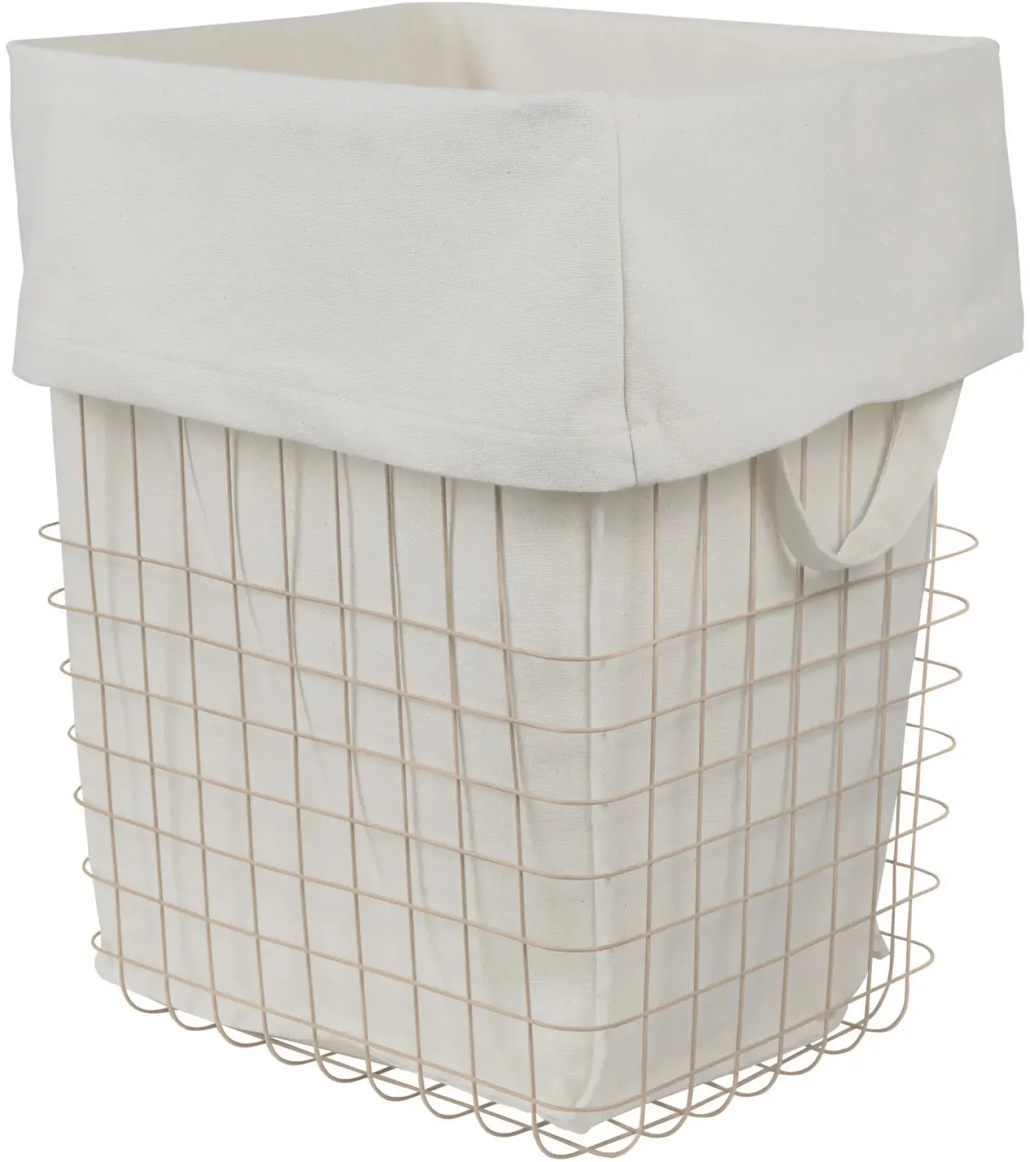 Clearance Mette Ditmer - STORE-IT trådkurv med bomuldspose - Large - Sand
