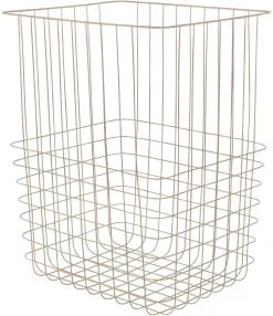 Clearance Mette Ditmer - STORE-IT trådkurv med bomuldspose - Large - Sand