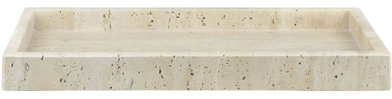 Sale Mette Ditmer - TRAVERTINE deco tray - Linen