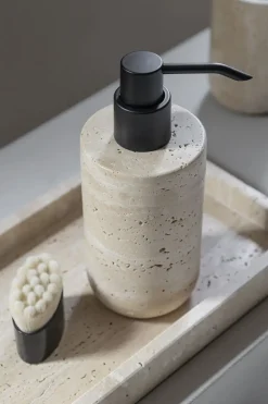 Best Mette Ditmer - TRAVERTINE dispenser, tall - Linen