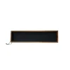Best MILLE W NORDISK DESIGN - Bakke i træ - Sort læder - 15 x 60 cm.