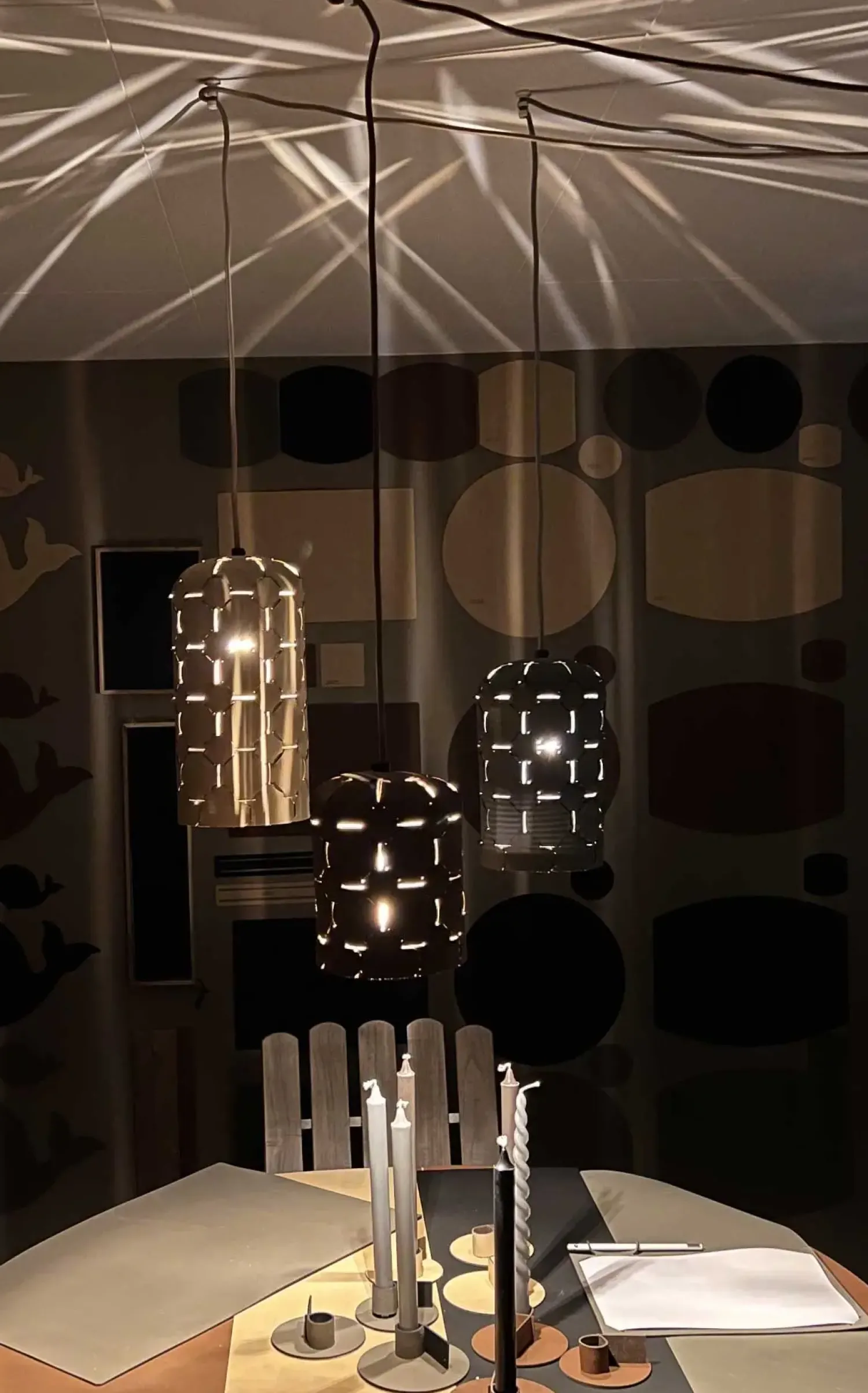 Best MILLE W NORDISK DESIGN - Polar Lights - Pendel - Sort læder - Large