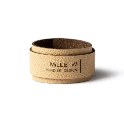 MILLE W NORDISK DESIGN - Servietholder - Beige læder