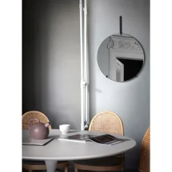 Discount MOEBE - Væg spejl - 50 cm, sort - Wall Mirror Ø50 cm - Black
