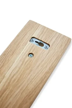 Clearance Moudhome - OAK Knagerække Egetræ Med Messing Knager - 100 cm