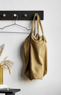 Online Moudhome - OAK Knagerække sort og messing - 70 cm