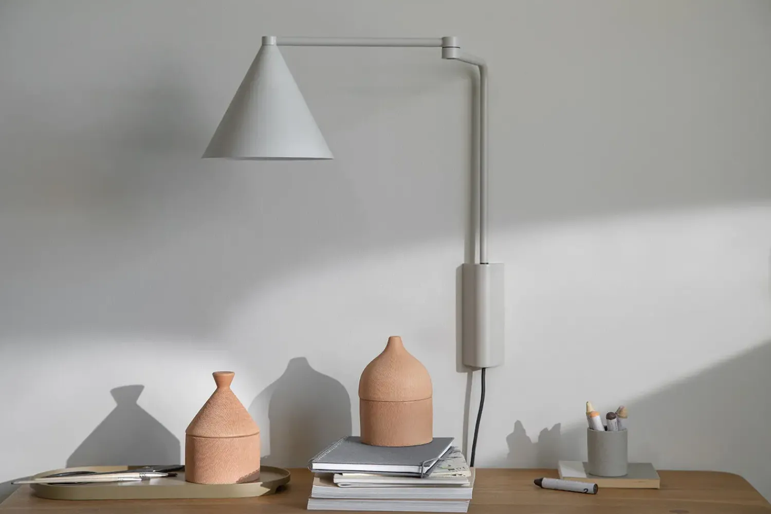 Clearance Moudhome - Rustic keramik krukke med låg - 14,5 cm