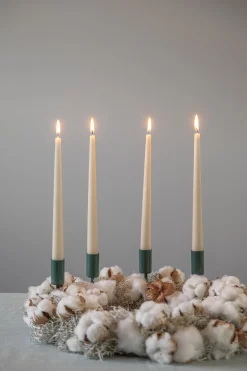 Best Moudhome - SPIKE lysholder - mørk grøn