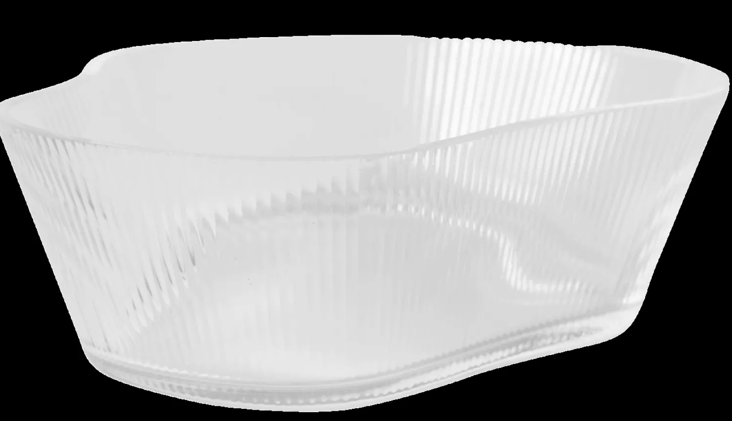 New Muubs - Skål Ripe L - Klar - Glas