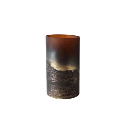 Hot Muubs - Vase Lana 25 - Brown/Gold - Ø14 x H25 cm