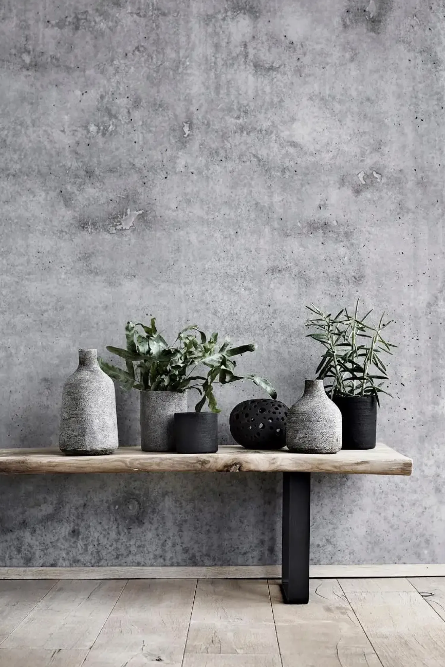 Muubs - Vase - Stain - Large - Grå/Brun