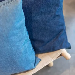 Clearance Never - Pudebetræk - Denim - Denim Blue - 60x60 cm