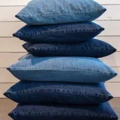 Clearance Never - Pudebetræk - Denim - Denim Blue - 50x50 cm