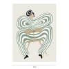 Online Noeje - Kunsttryk - Donna di Teatro, Grøn