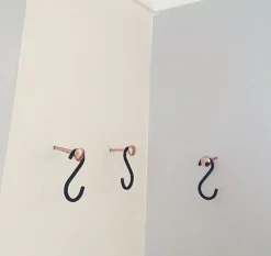 Outlet Nomess - S-Hooks krog - Alm. - Sort - Sæt med 5 stk.