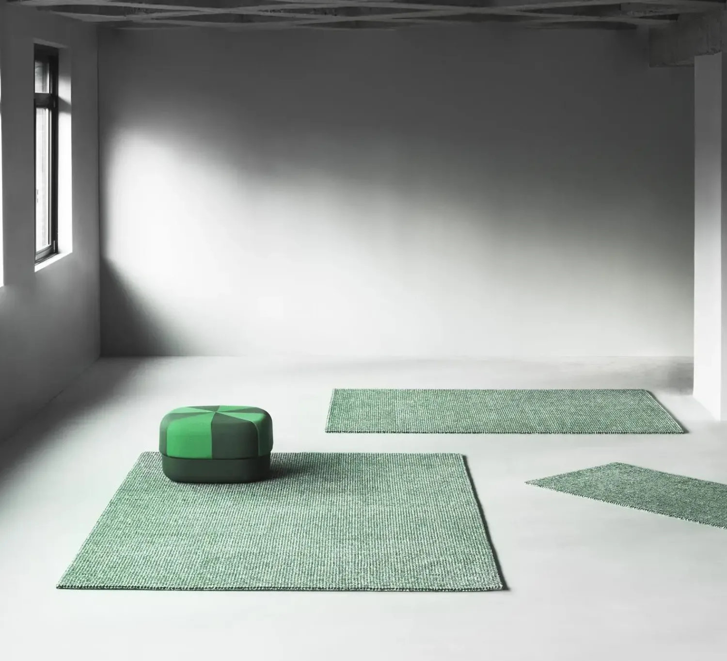 Online Normann Copenhagen - Flick Rug 170x240 cm - Off White/Dark Green