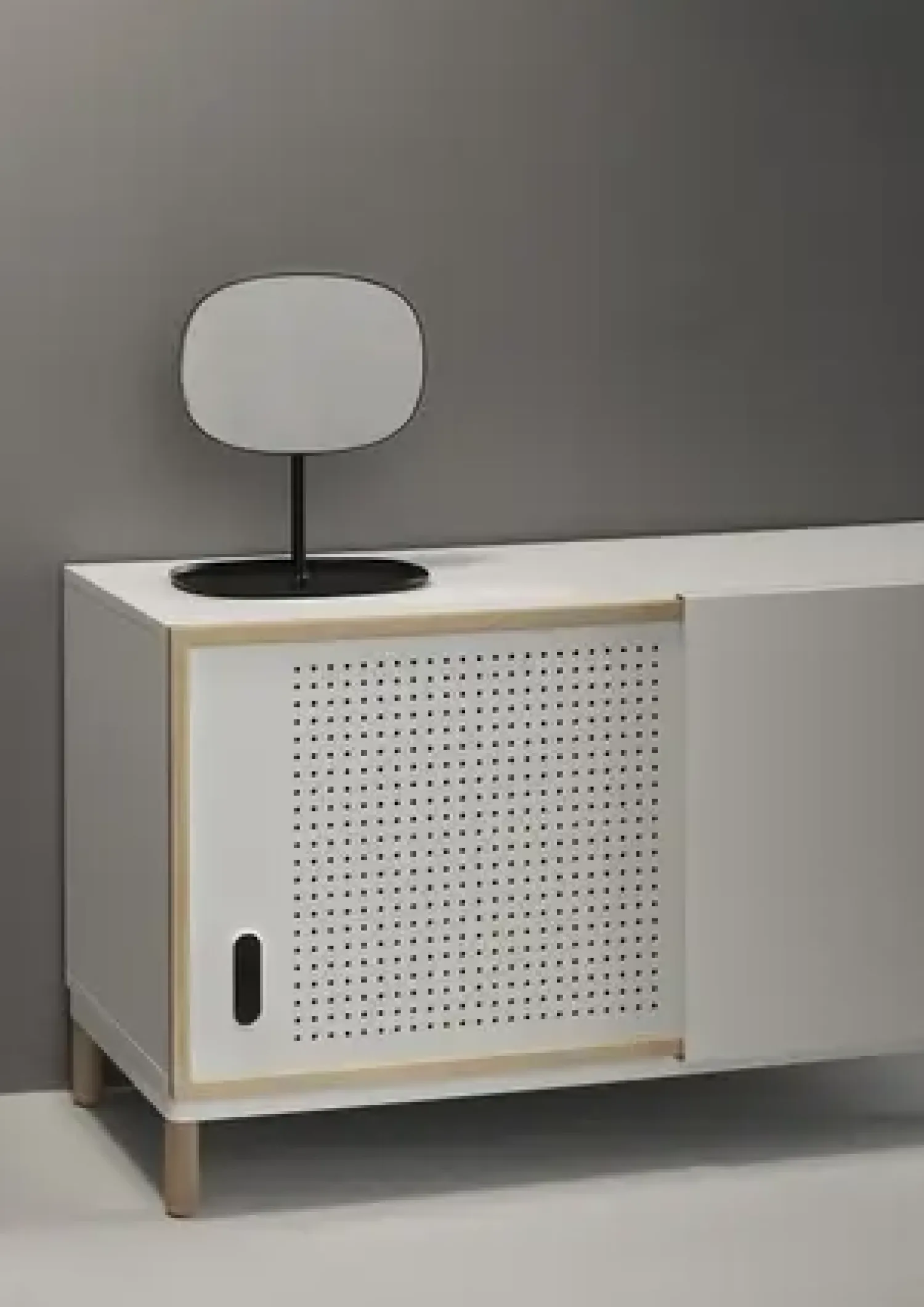 Clearance Normann Copenhagen - Flip bordspejl - sort - 34x28 cm