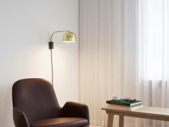 Discount Normann Copenhagen - Grant Væglampe - Messing (D: 43 cm)