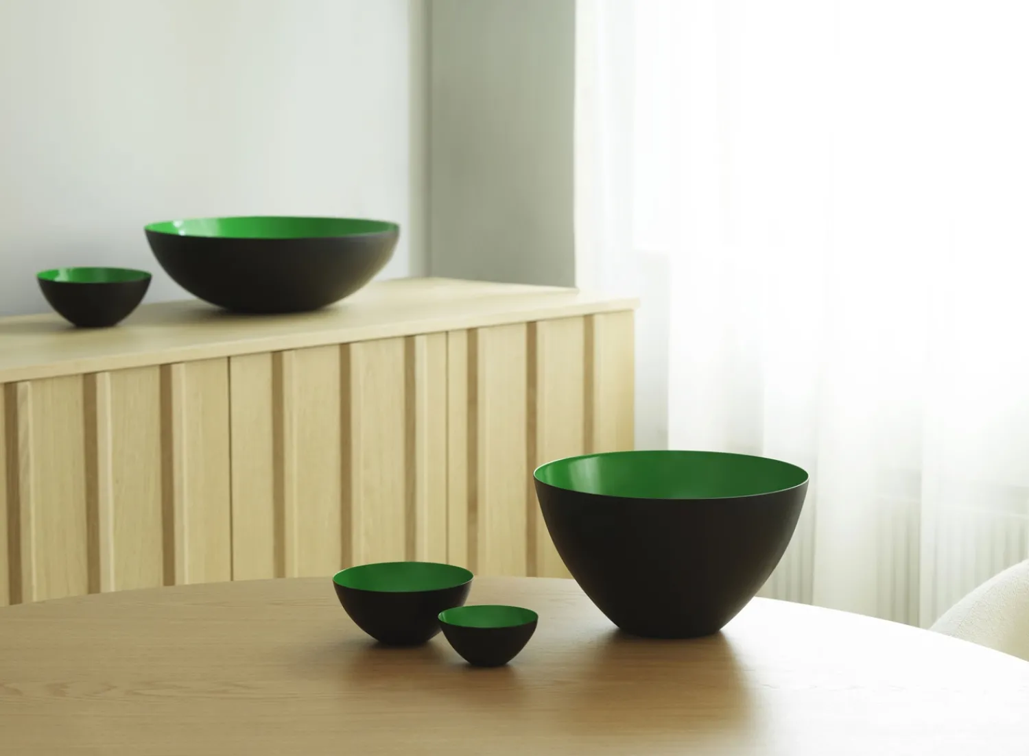 Normann Copenhagen Krenit Skål - Ø 38 cm - Grøn