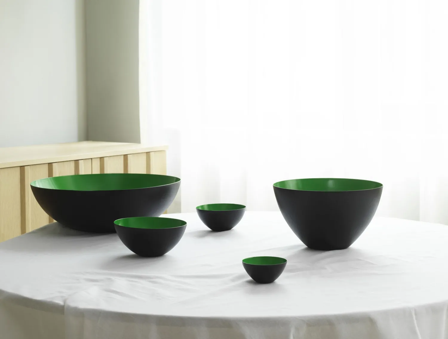 Clearance Normann Copenhagen Krenit Skål - Ø 25 cm - Grøn