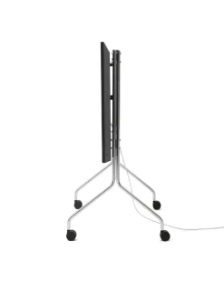 Clearance Pedestal - TV-Stander - Moon Rollin - Chrome / Krom