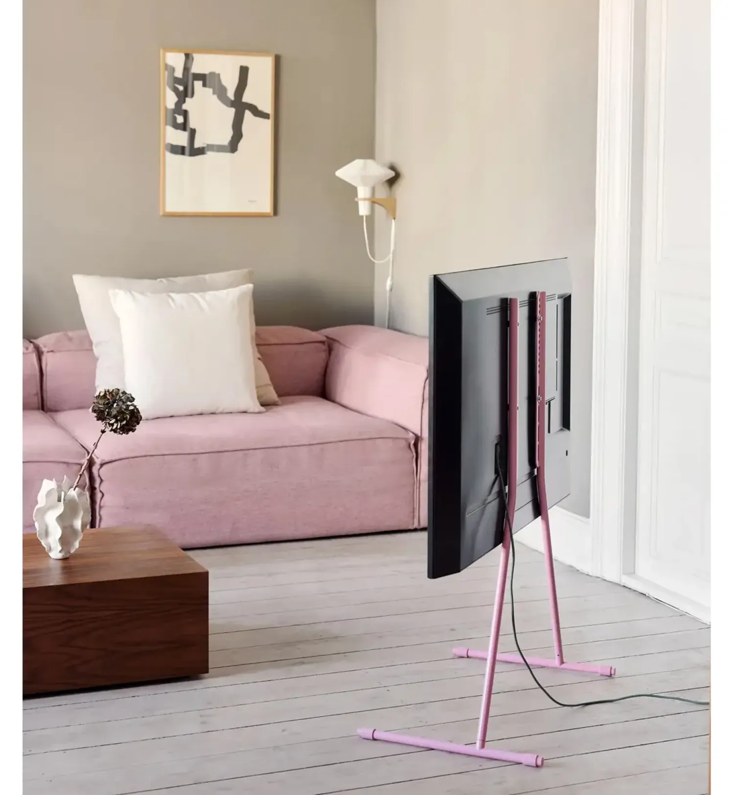 Clearance Pedestal - TV-Stander - Viva - Lyserød/Bubble Gum