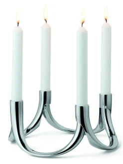 New Philippi - Bow candle holder, 2 pcs set