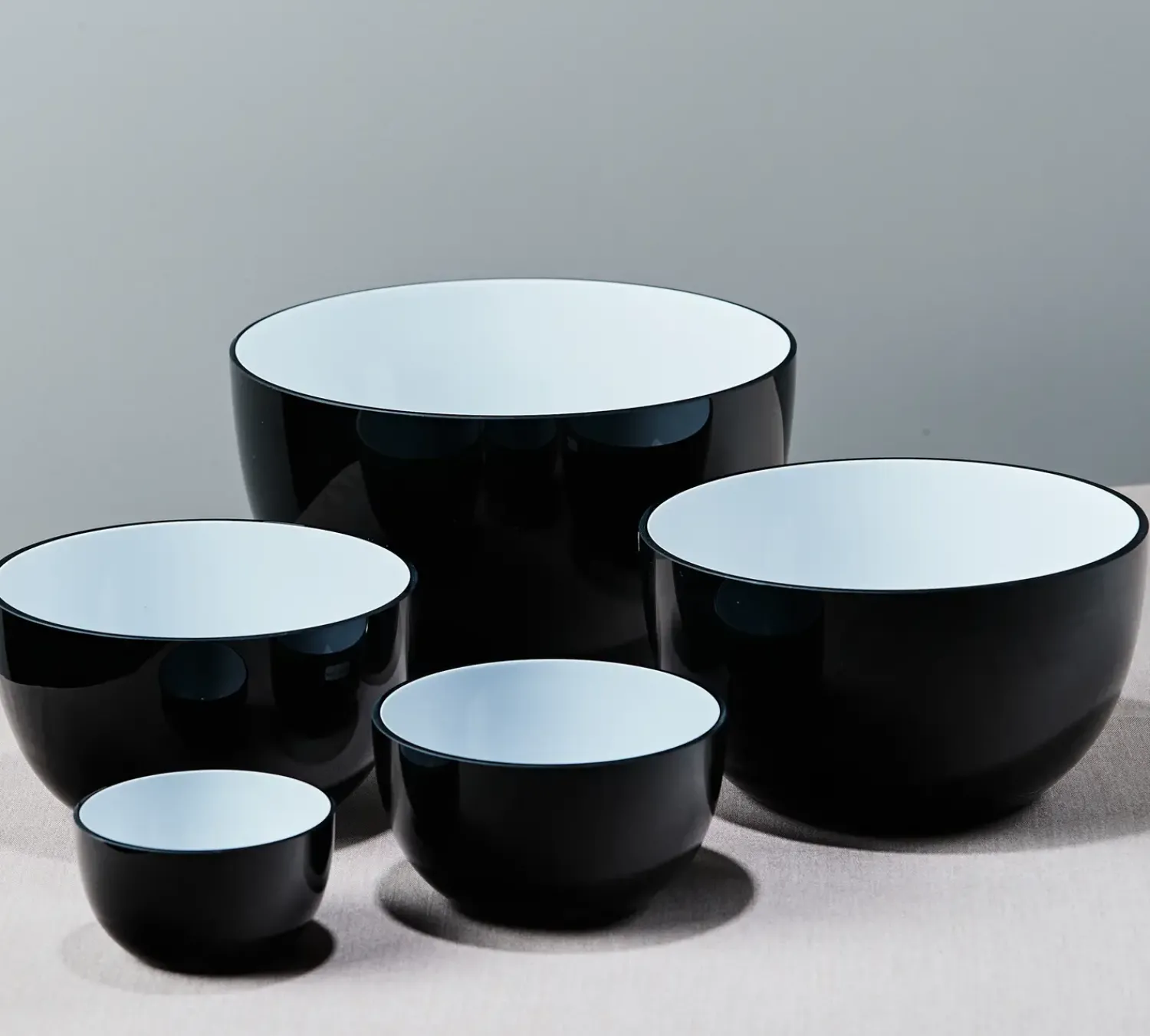 Hot Piet Hein - Skål i Glas, Ø 21 cm - SORT