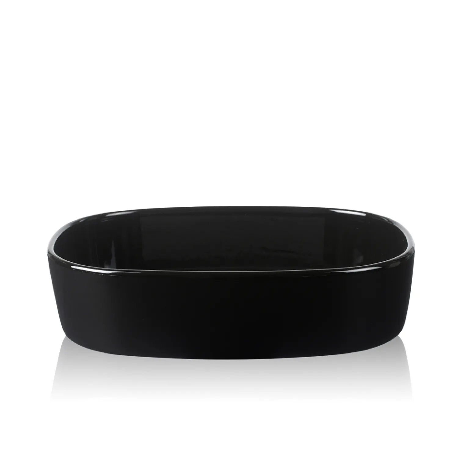 Outlet Piet Hein - Superellipsefad porcelain 23*30*7 cm HØJ/Sort