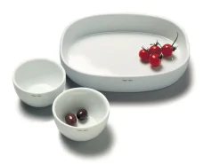 Best Piet Hein - Superellipsefad porcelain 19*25*6,5 cm - HVID HØJ