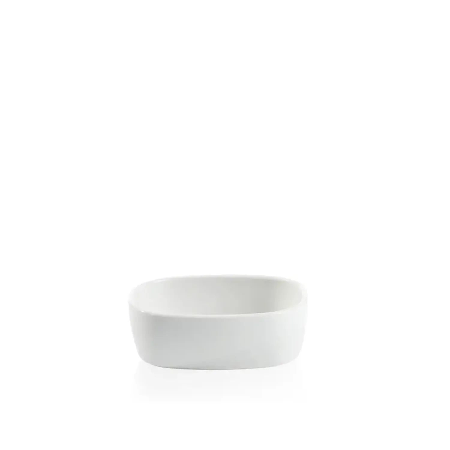 Clearance Piet Hein - Superellipsefad porcelain 11*15*5 cm - HVID HØJ