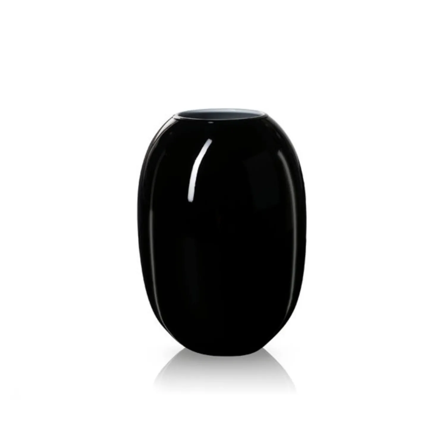 Piet Hein - Vase glas 50 cm - SORT-OPAL