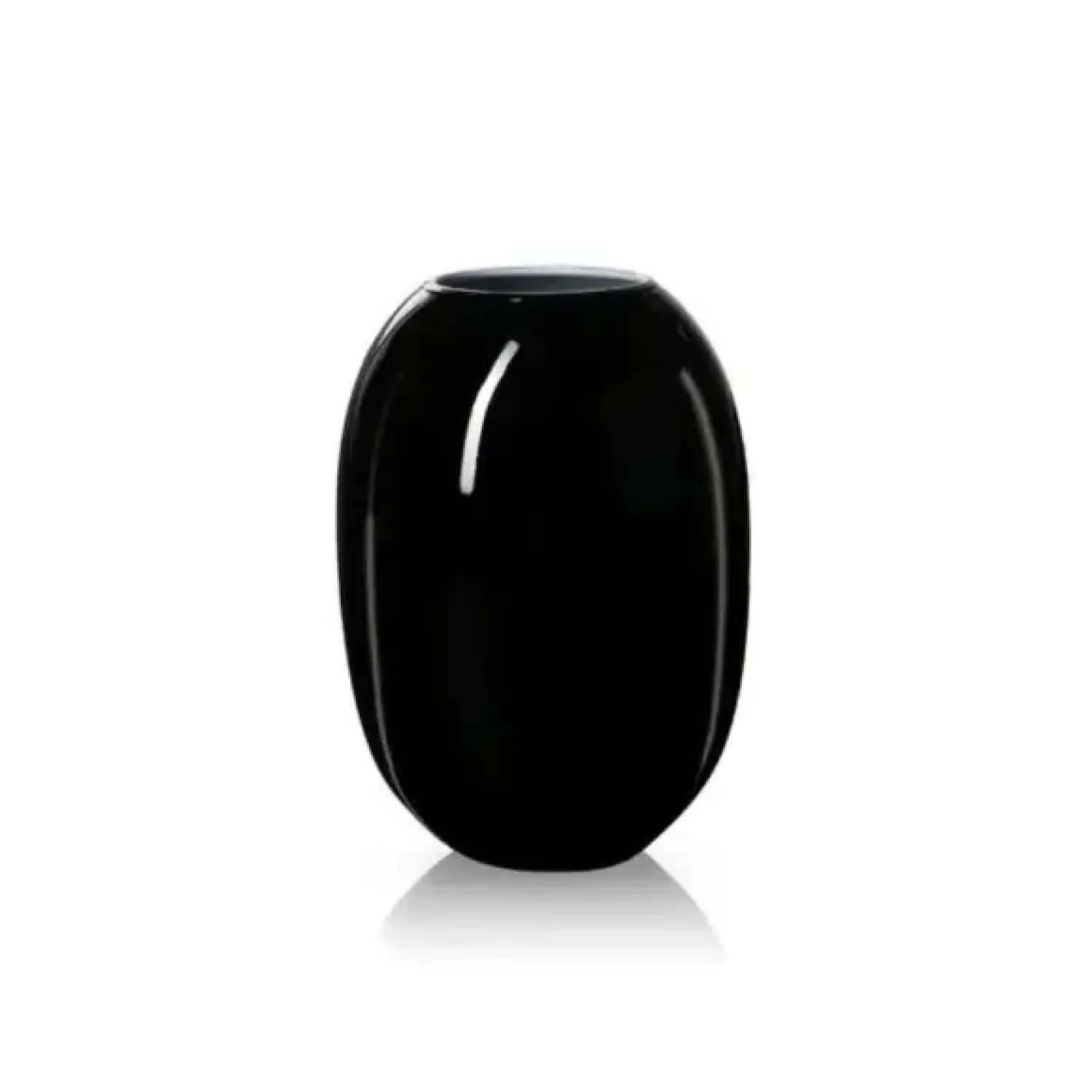 Piet Hein - Vase glas 25 cm - SORT-OPAL