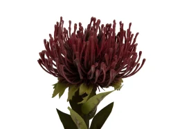 Sale Present time - Artificial plant Protea Flower small burgundy red