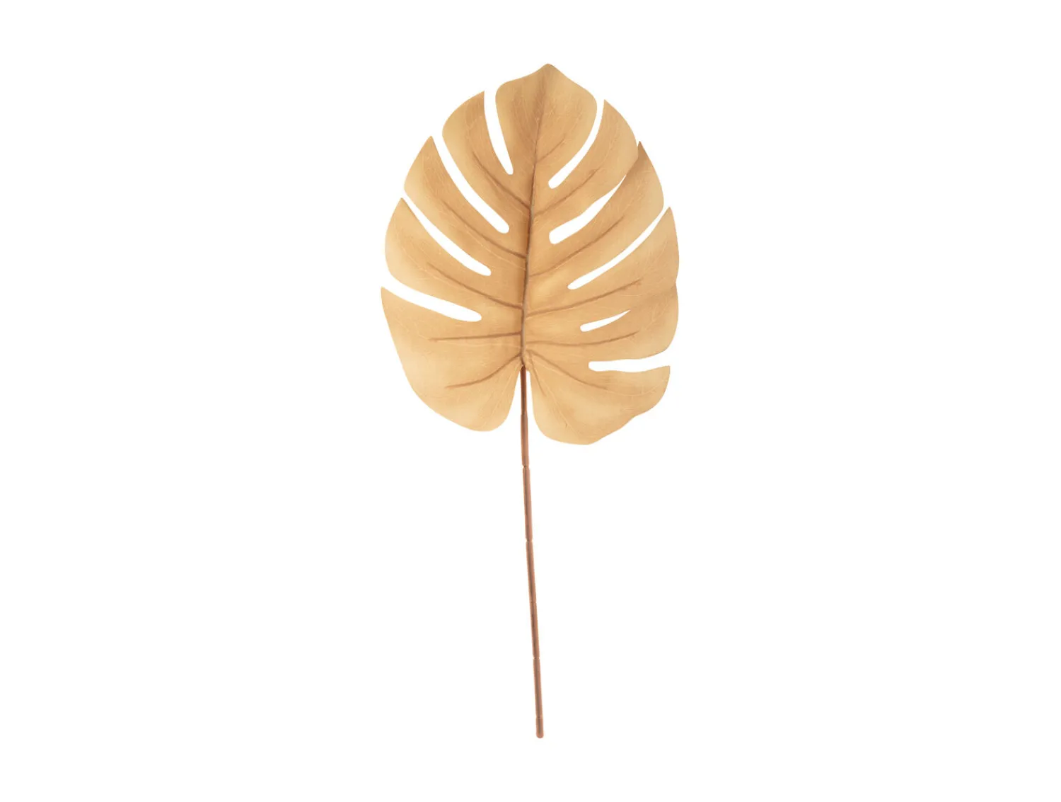 Outlet Present time - Artificial plant Monstera Stem sand brown