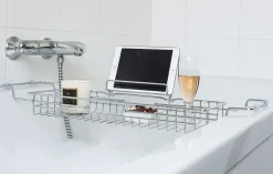 New Present time - Bath tub caddy iron chrome