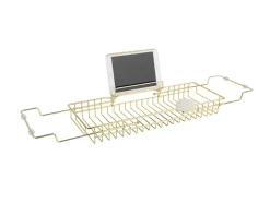 Hot Present time - Bath tub caddy iron gold plated